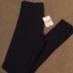 High waisted Navy Blue Thin Leggings